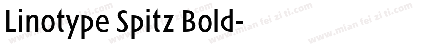 Linotype Spitz Bold字体转换
